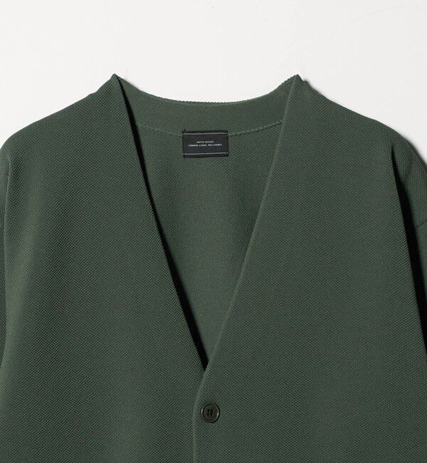 UNITED ARROWS green label relaxing「ポリエステル リンクス Vネック カーディガン」|カーディガン|