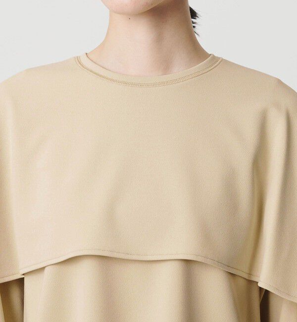 BEAUTY&YOUTH UNITED ARROWS「【WEB限定 Wardrobe DAILY MINIMAL】ケープフリル レイヤーカットソー」|Tシャツ・カットソー|