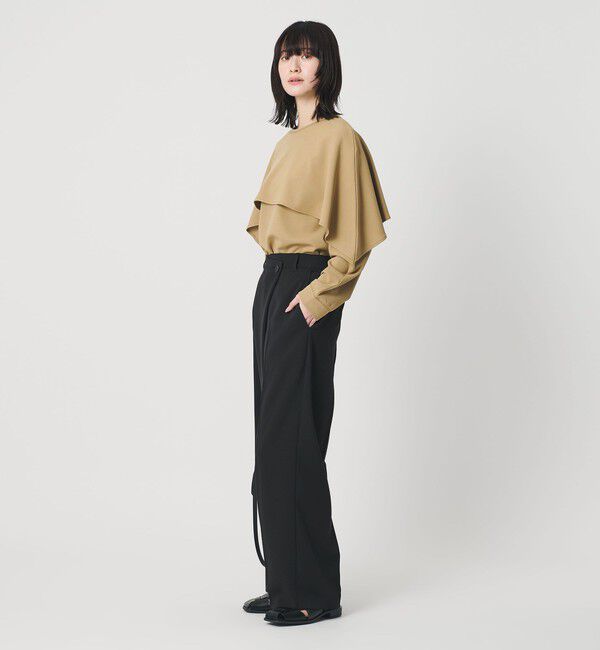 BEAUTY&YOUTH UNITED ARROWS「【WEB限定 Wardrobe DAILY MINIMAL】ケープフリル レイヤーカットソー」|Tシャツ・カットソー|