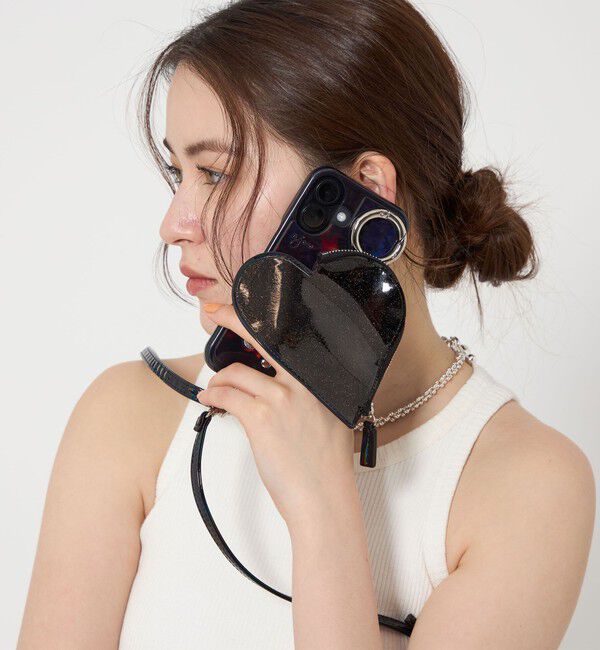 BEAUTY&YOUTH UNITED ARROWS「＜ajew＞PVC HEART PLANET POCKET iPhone16ケース」|モバイルケース|