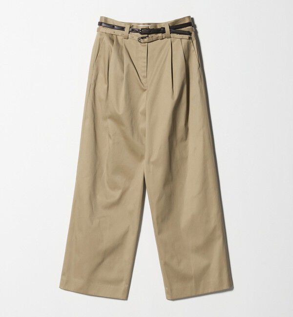 ATTISESSION「＜ATTISESSION＞ベルト 2タック ストレート パンツ 2」|その他|