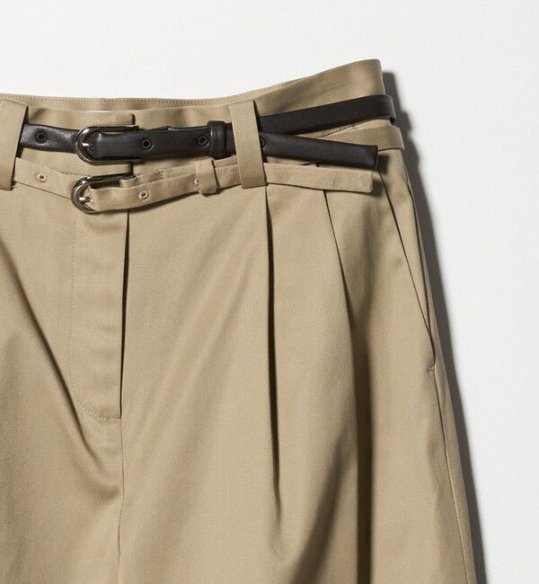 ATTISESSION「＜ATTISESSION＞ベルト 2タック ストレート パンツ 2」|その他|