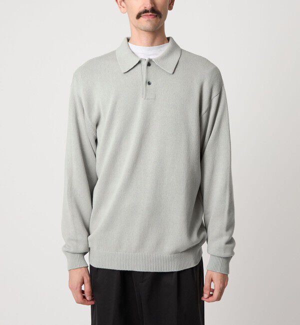 STEVEN ALAN「＜Steven Alan＞ CTN/CA 2B ニット ポロシャツ」|ニット・セーター|