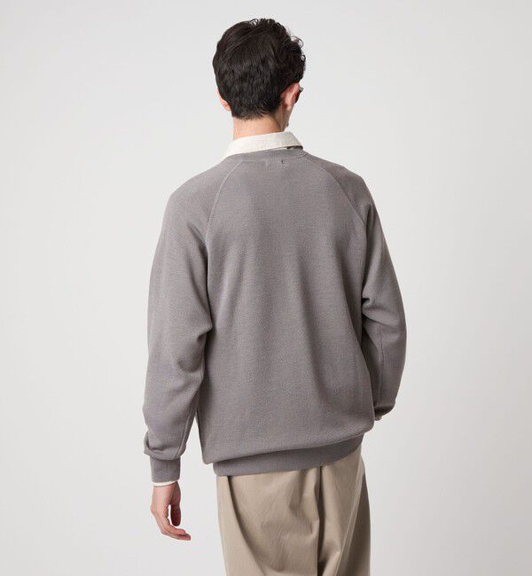 STEVEN ALAN「＜Steven Alan＞ W/NY スムース ラグランスリーブ クルーネック ニット」|ニット・セーター|