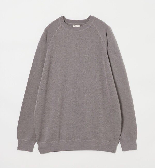 STEVEN ALAN「＜Steven Alan＞ W/NY スムース ラグランスリーブ クルーネック ニット」|ニット・セーター|