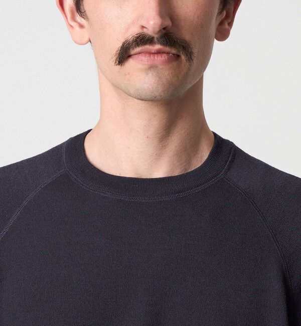 STEVEN ALAN「＜Steven Alan＞ W/NY スムース ラグランスリーブ クルーネック ニット」|ニット・セーター|