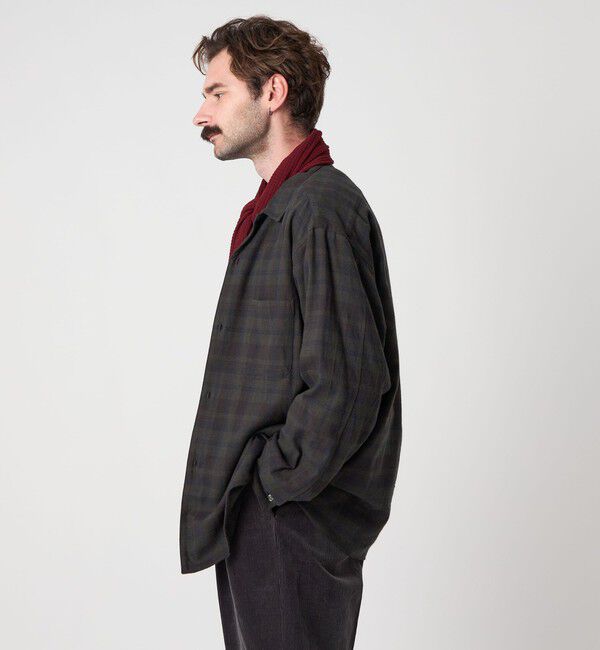 STEVEN ALAN「＜Steven Alan＞ ネル マドラスチェック オープンカラー シャツ BOX」|シャツ・ブラウス|