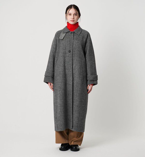 BEAUTY&YOUTH UNITED ARROWS「リバー ステンカラー ロングコート/ヘリンボーン」|その他|