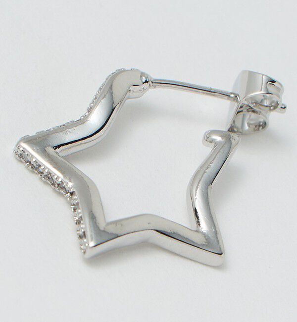 BEAUTY&YOUTH UNITED ARROWS「キュービックジルコニア ライン スター ピアス」|ピアス|