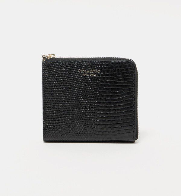 BEAUTY&YOUTH UNITED ARROWS「＜VIOLAd&rsquo;ORO＞リザード エンボス ミニ ウォレット」|財布|BLACK