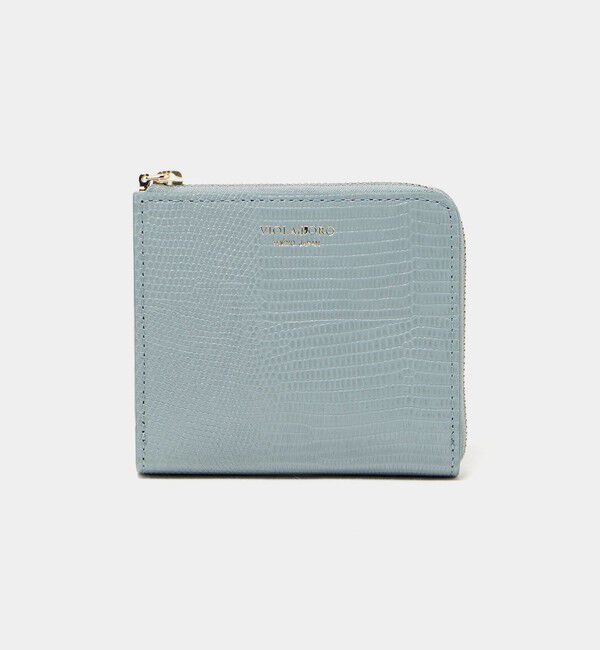 BEAUTY&YOUTH UNITED ARROWS「＜VIOLAd&rsquo;ORO＞リザード エンボス ミニ ウォレット」|財布|LT.BLUE
