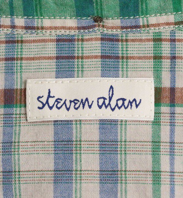 STEVEN ALAN「＜Steven Alan＞ マドラスチェック シングルニードル シャツ LOOSE」|シャツ・ブラウス|