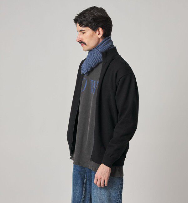 STEVEN ALAN「＜Steven Alan＞ ブラッシュド CTN/PE ドライバーズ ニット ブルゾン」|カーディガン|