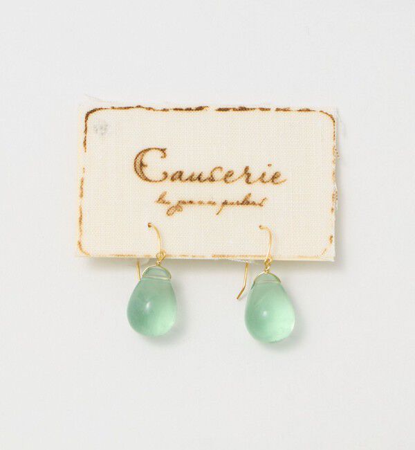 BEAUTY&YOUTH UNITED ARROWS「＜Causerie＞クリア ドロップ ピアス」|ピアス|