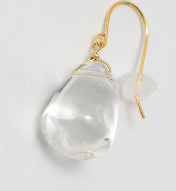 BEAUTY&YOUTH UNITED ARROWS「＜Causerie＞クリア ドロップ ピアス」|ピアス|