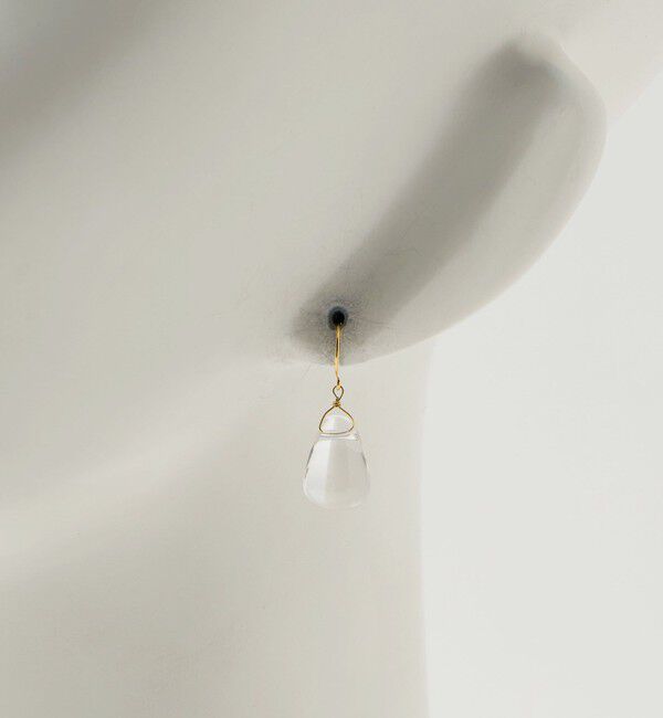 BEAUTY&YOUTH UNITED ARROWS「＜Causerie＞クリア ドロップ ピアス」|ピアス|