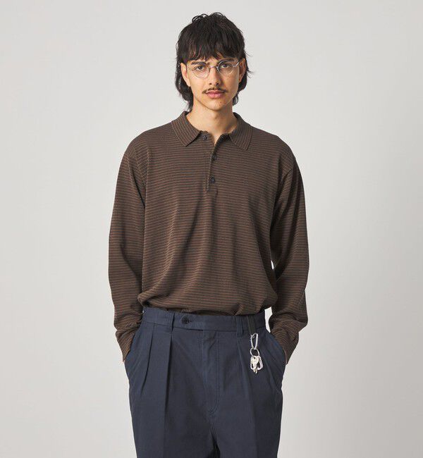 STEVEN ALAN「＜Steven Alan＞ ハイツイスト  3B ニットポロシャツ NARROW」|ニット・セーター|