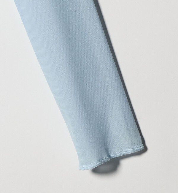 BEAUTY&YOUTH UNITED ARROWS「リングボタン チュール カーディガン ウォッシャブル 接触冷感」|カーディガン|