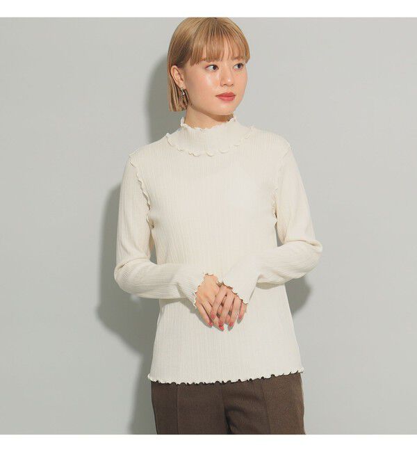 Ray BEAMS 「ランダム リブ メロー ハイネック カットソー」|Tシャツ・カットソー|