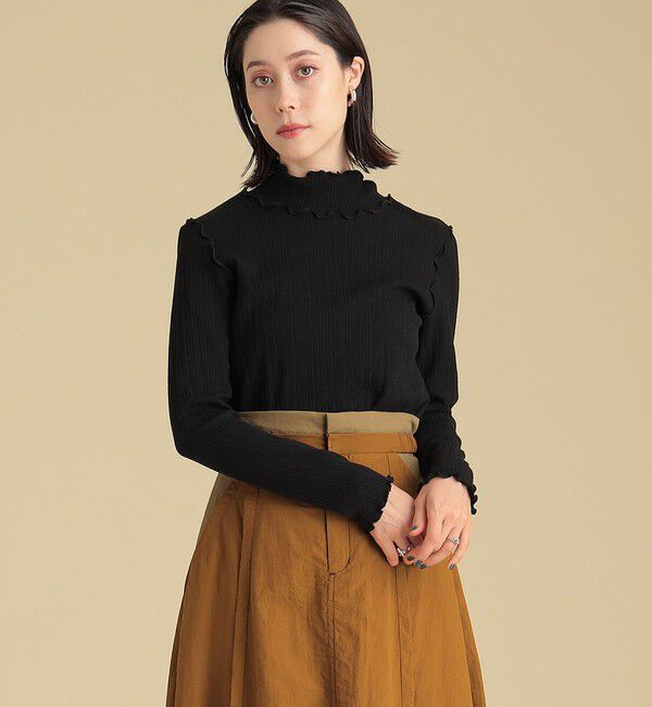 Ray BEAMS 「ランダム リブ メロー ハイネック カットソー」|Tシャツ・カットソー|