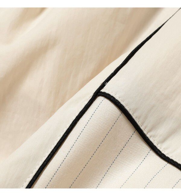 Ray BEAMS 「ストライプ キリカエ トラックスカート」|スカート|