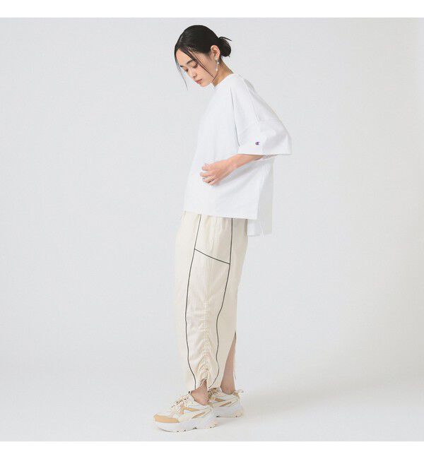 Ray BEAMS 「ストライプ キリカエ トラックスカート」|スカート|