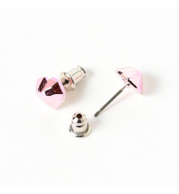 Ray BEAMS 「カラー スタッズハートピアス」|ピアス|