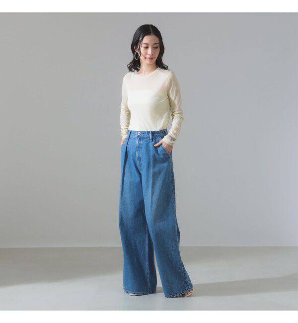 Demi-Luxe BEAMS 「シアーコットン ロングスリーブTシャツ」|Tシャツ・カットソー|