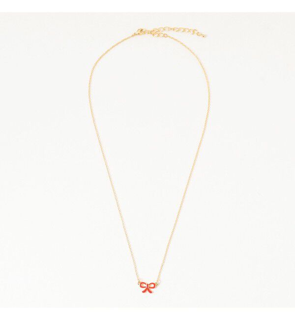 Ray BEAMS 「プチ エポ リボン ネックレス」|ネックレス|