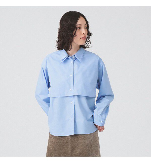 Ray BEAMS 「Ｗカラー レイヤード シャツ」|シャツ・ブラウス|