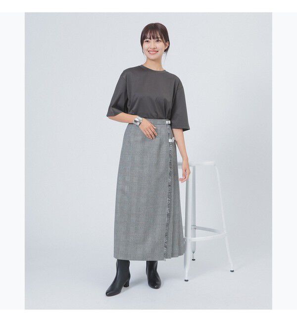 Demi-Luxe BEAMS 「ポンチ ハーフスリーブ Tシャツ」|Tシャツ・カットソー|DARK.BROWN