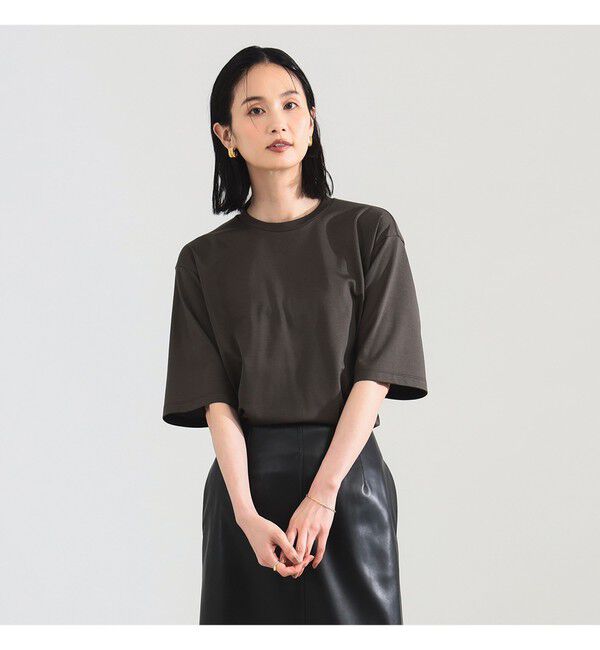 Demi-Luxe BEAMS 「ポンチ ハーフスリーブ Tシャツ」|Tシャツ・カットソー|