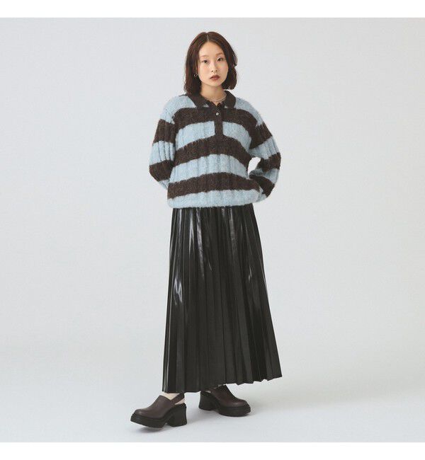 Ray BEAMS 「メタリックプリーツスカート」|スカート|