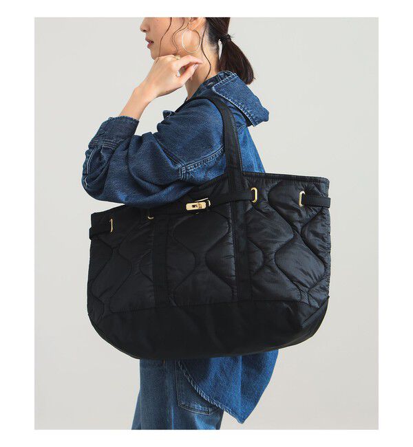 Demi-Luxe BEAMS 「sita parantica / クロア付き ナイロン キルト トートバッグ L」|トートバッグ|