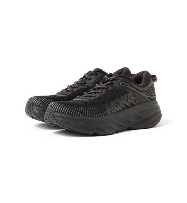BEAMSBOY「HOKA / W BONDI 7」|スニーカー|BLACK_/_BLACK