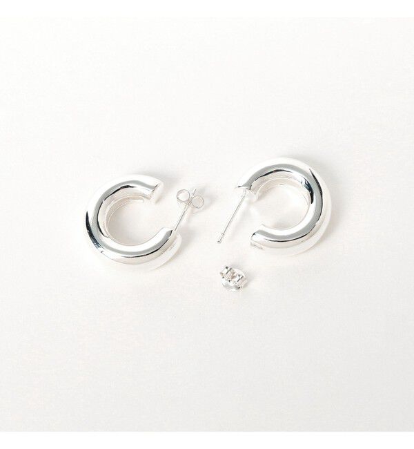 BEAMSBOY「シルバー 太フープ ピアス」|その他|