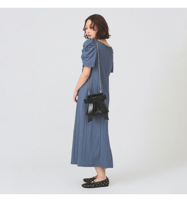 Ray BEAMS 「ギャザー パフスリーブ ワンピース」|ワンピース|