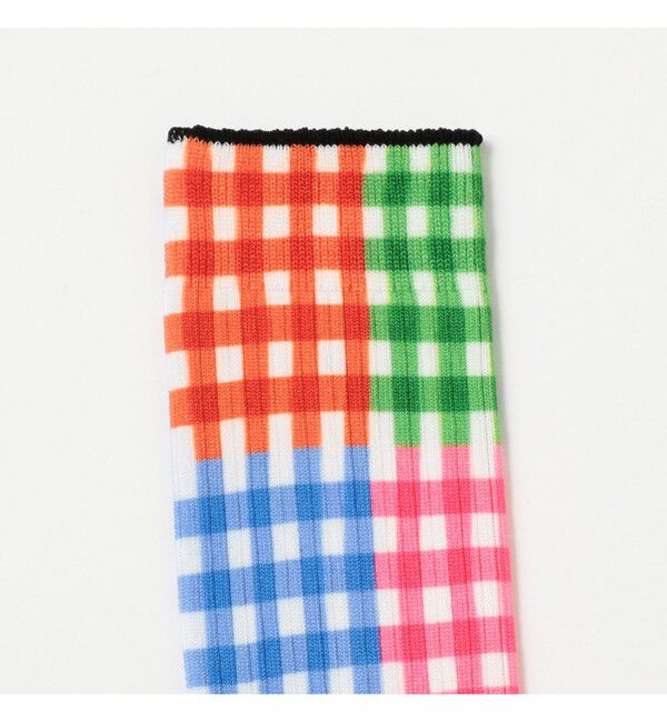 BEAMSBOY「【別注】ROSTER SOX / チェック プリント ソックス」|ソックス|