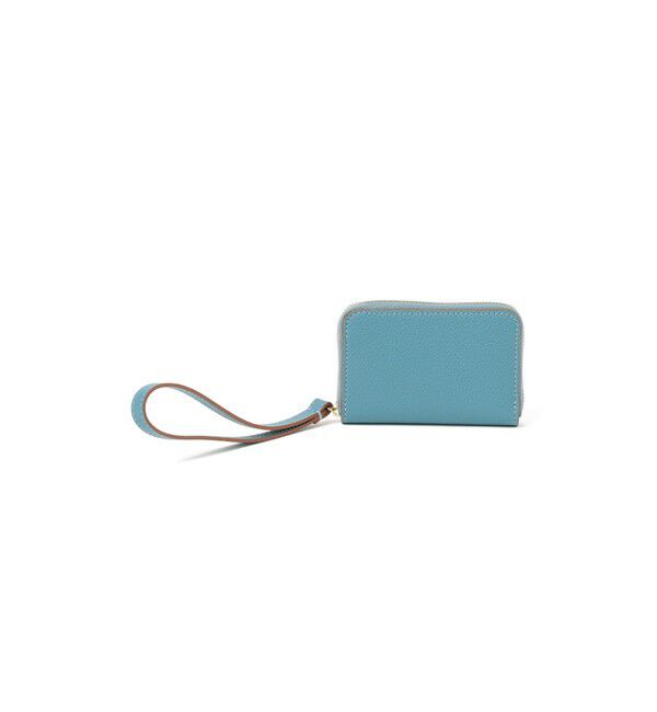 Demi-Luxe BEAMS 「【別注】L'arcobaleno / ストラップ ラウンド ジップ ウォレット」|財布|LIGHT BLUE / YELLOW