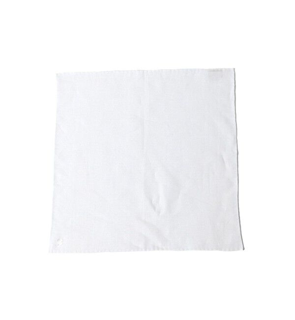 BEAMS PLUS「BEAMS PLUS / Pocket Chief Linen Solid」|ハンカチ|WHITE