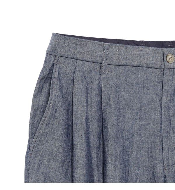 BEAMS「ダンガリー 2プリーツ スラックス」|チノ|