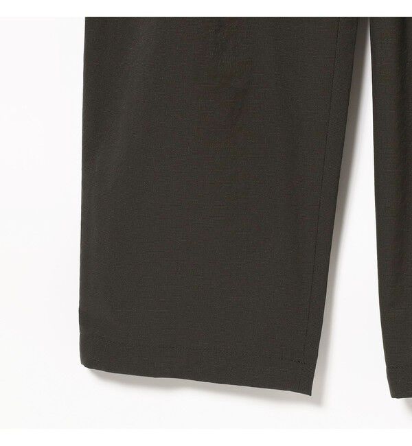 BEAMS「メッシュライク 2プリーツ テーパード スラックス」|チノ|