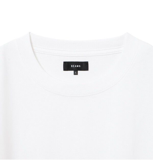 BEAMS「シルケット 8分袖 クルーネック Tシャツ」|Tシャツ・カットソー|
