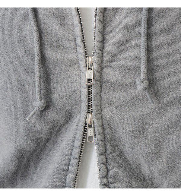 BEAMS「ワイドショートフィット フェード フルジップ フーディー」|スウェット・ジャージ|