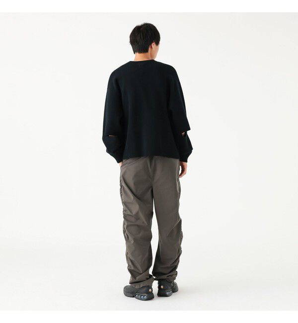 BEAMS「ワイドストレートフィット パッカリング イージーパンツ」|チノ|