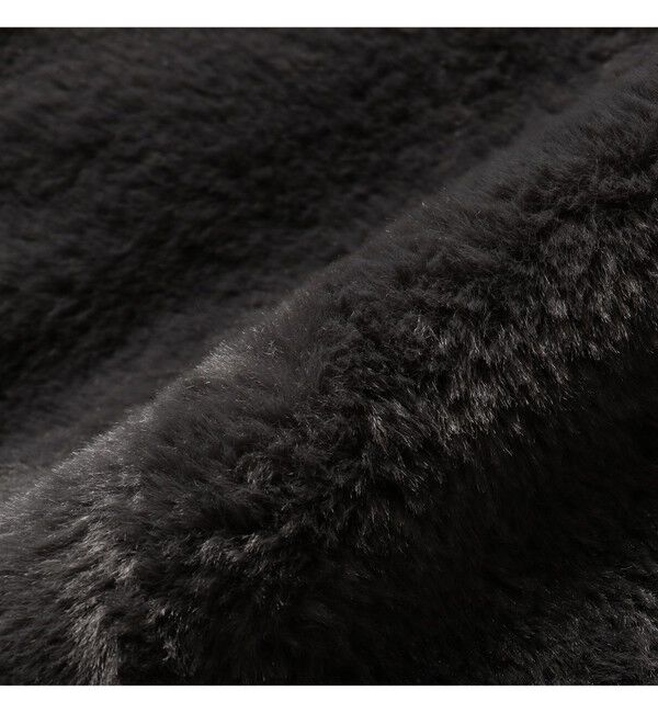 BEAMS「ワイドフィット フェイクファー バーシティ ジャケット」|ブルゾン・スタジャン|