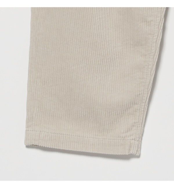 BEAMS「ワイドテーパード ウェービング  コーデュロイパンツ」|チノ|