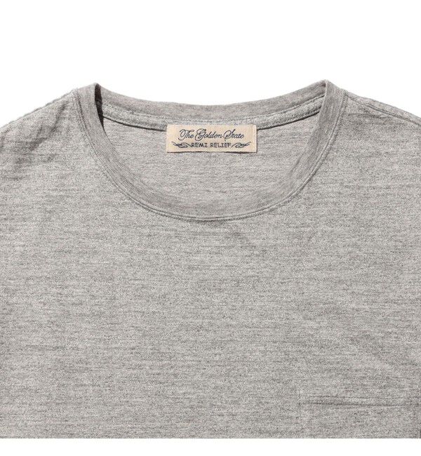 BEAMS PLUS「【別注】REMI RELIEF / Pocket T-shirt Heather Grey」|Tシャツ・カットソー|