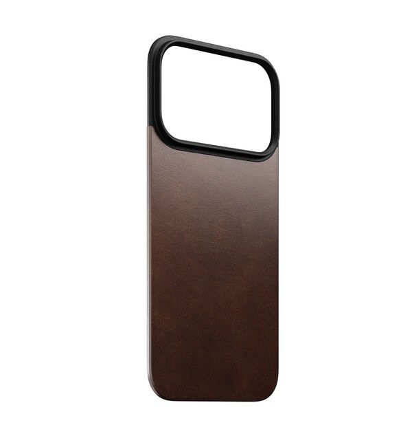 BEAMS「NOMAD / Magnetic Leather Back iPhone17 Pro」|モバイルケース|RUSTIC_BROWN
