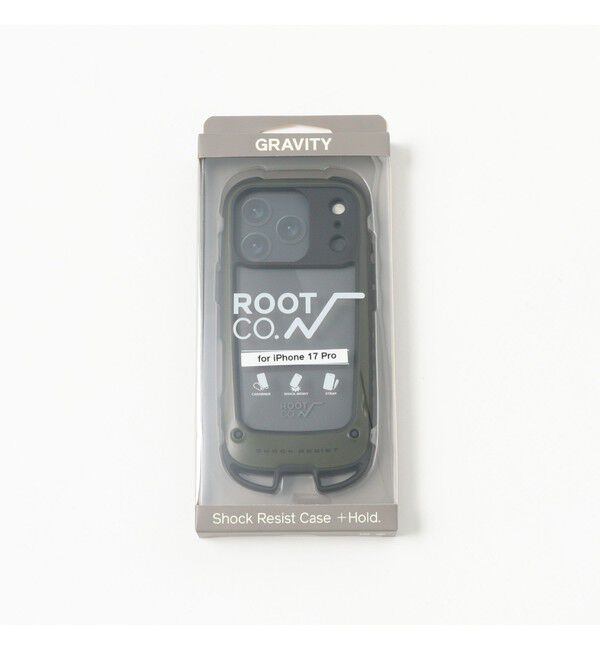 BEAMS「ROOT CO. / GRAVITY Shock Resist Case +Hold. iPhone 17Proケース」|モバイルケース|